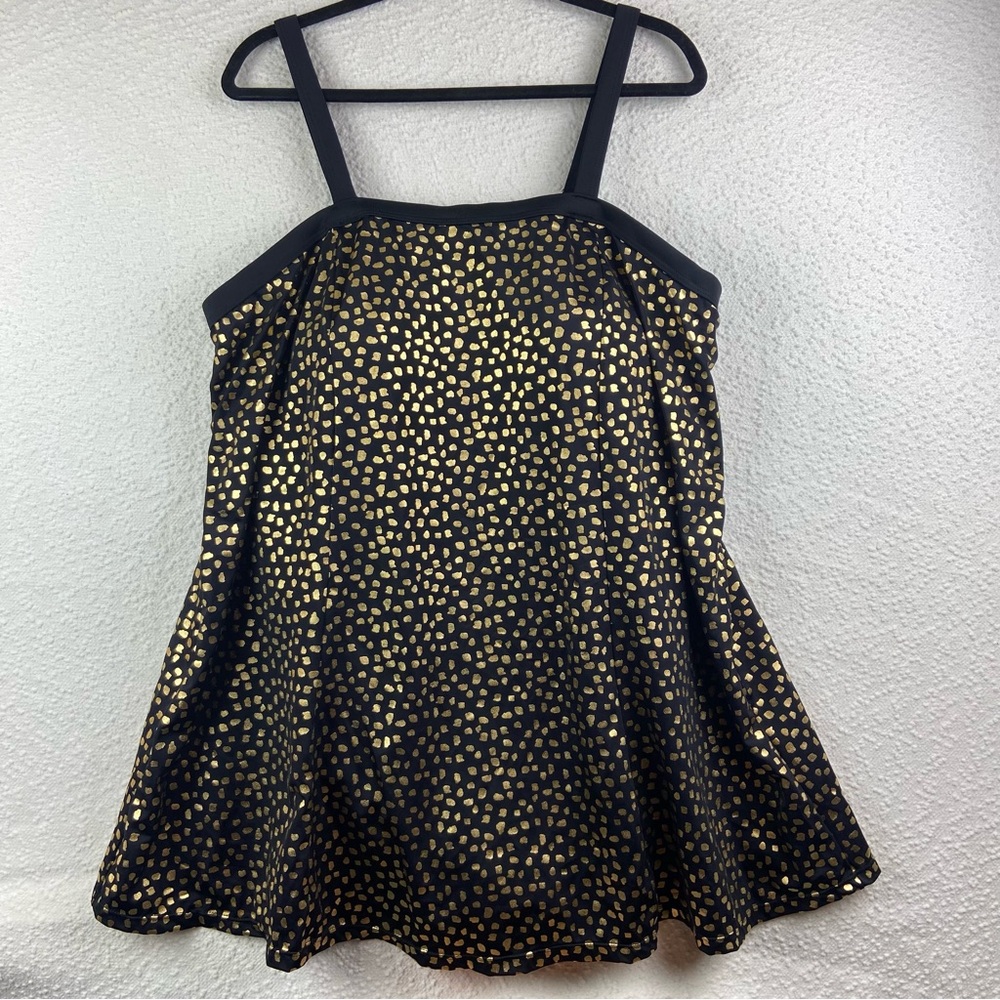 Swimsuits For All Black and Gold women’s swim dress. Size 24.